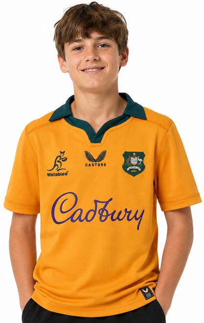 Australian Wallabies 2026 Rugby Union Kids Home Jersey