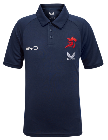 Sydney Roosters 2025 NRL Kids Players Polo Shirt