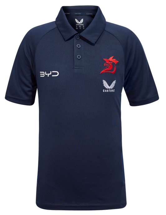 Sydney Roosters 2025 NRL Kids Players Polo Shirt