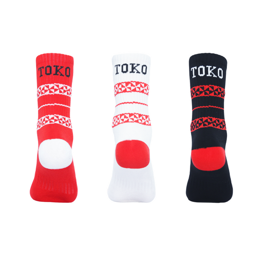 Tonga 2026 NRL Mens 3 Pack Crew Socks