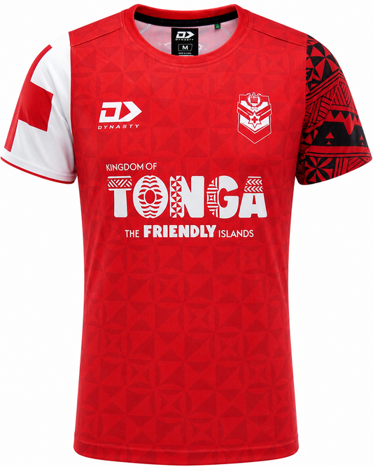 Tonga 2026 RLWC Mens Red Training Shirt