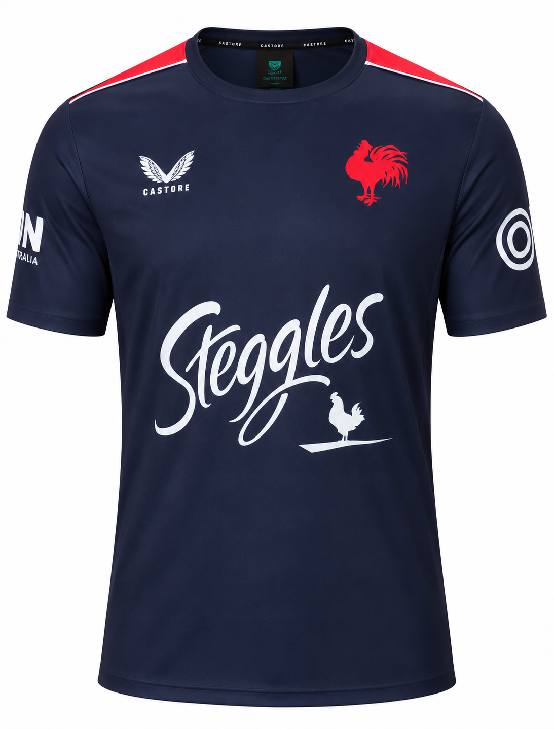 Sydney Roosters Castore NRL Mens Navy Training Shirt