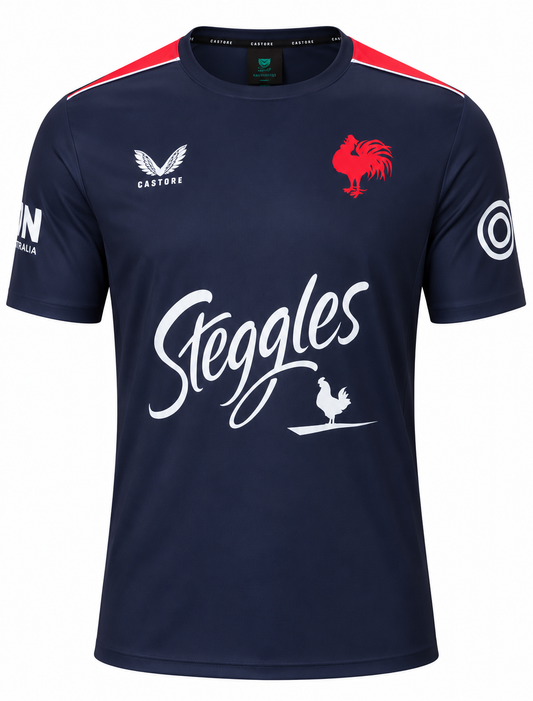 Sydney Roosters Castore NRL Mens Navy Training Shirt