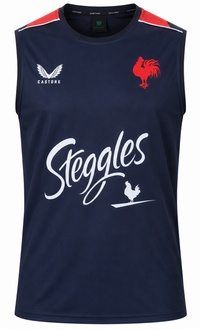 Sydney Roosters NRL Mens Navy Training Singlet