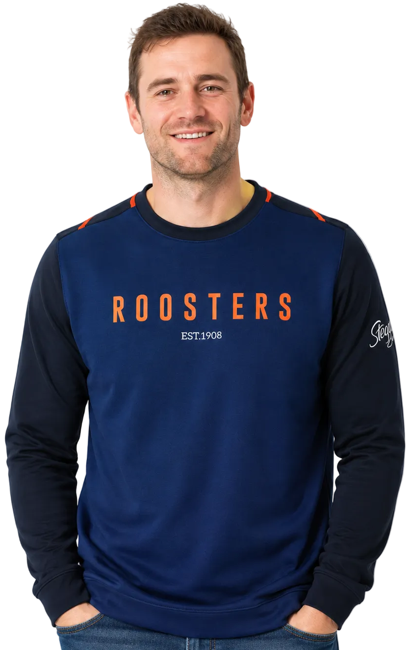 Sydney Roosters NRL Mens Travel Crew Jumper