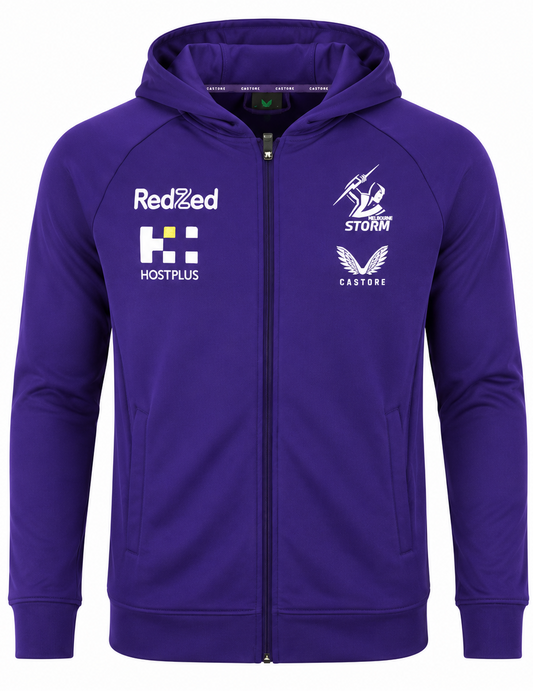 Melbourne Storm NRL Mens Training Zip Through Jacket