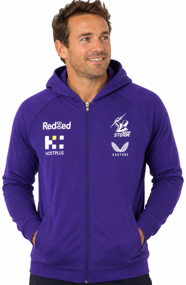 Melbourne Storm NRL Mens Training Zip Through Jacket