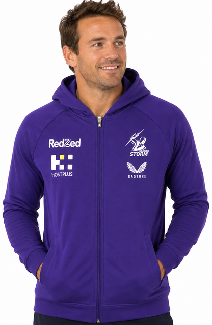Melbourne Storm NRL Mens Training Zip Through Jacket
