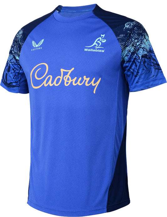 Australian Wallabies 2026 Rugby Union Mens Royal Training Shirt