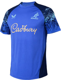 Australian Wallabies 2026 Rugby Union Mens Royal Training Shirt