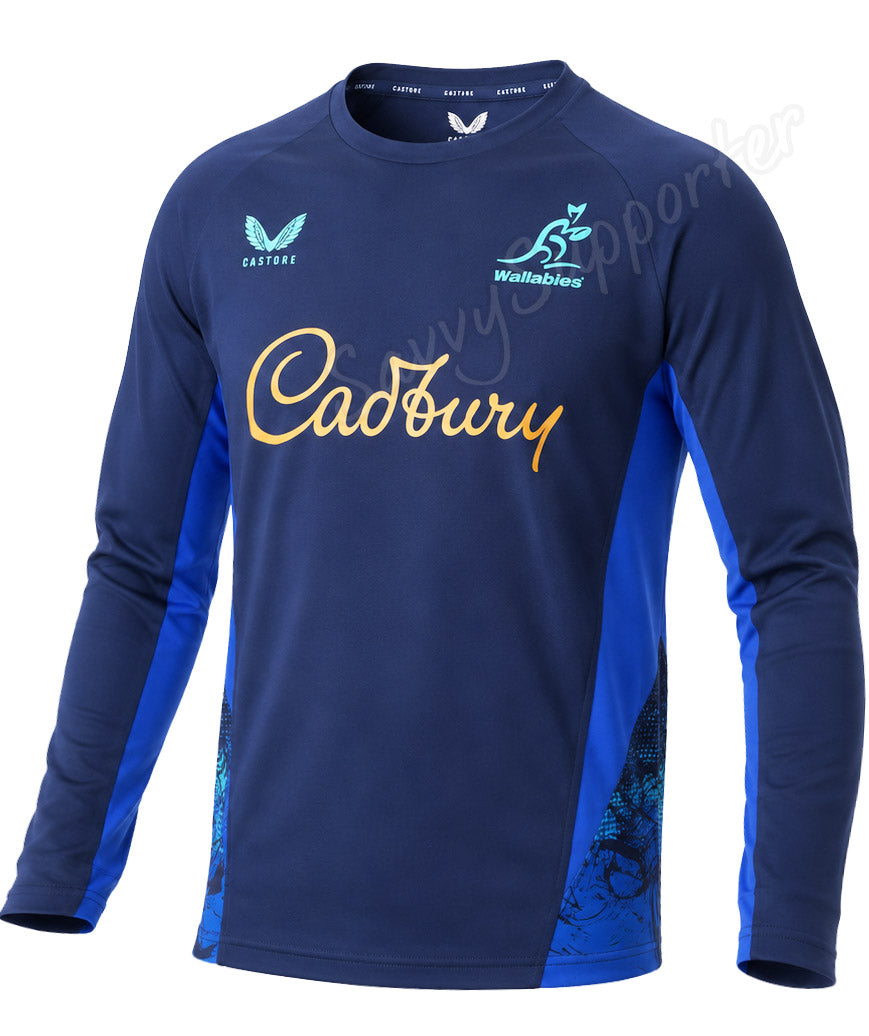 Australian Wallabies 2026 Rugby Union Mens Long Sleeve Shirt
