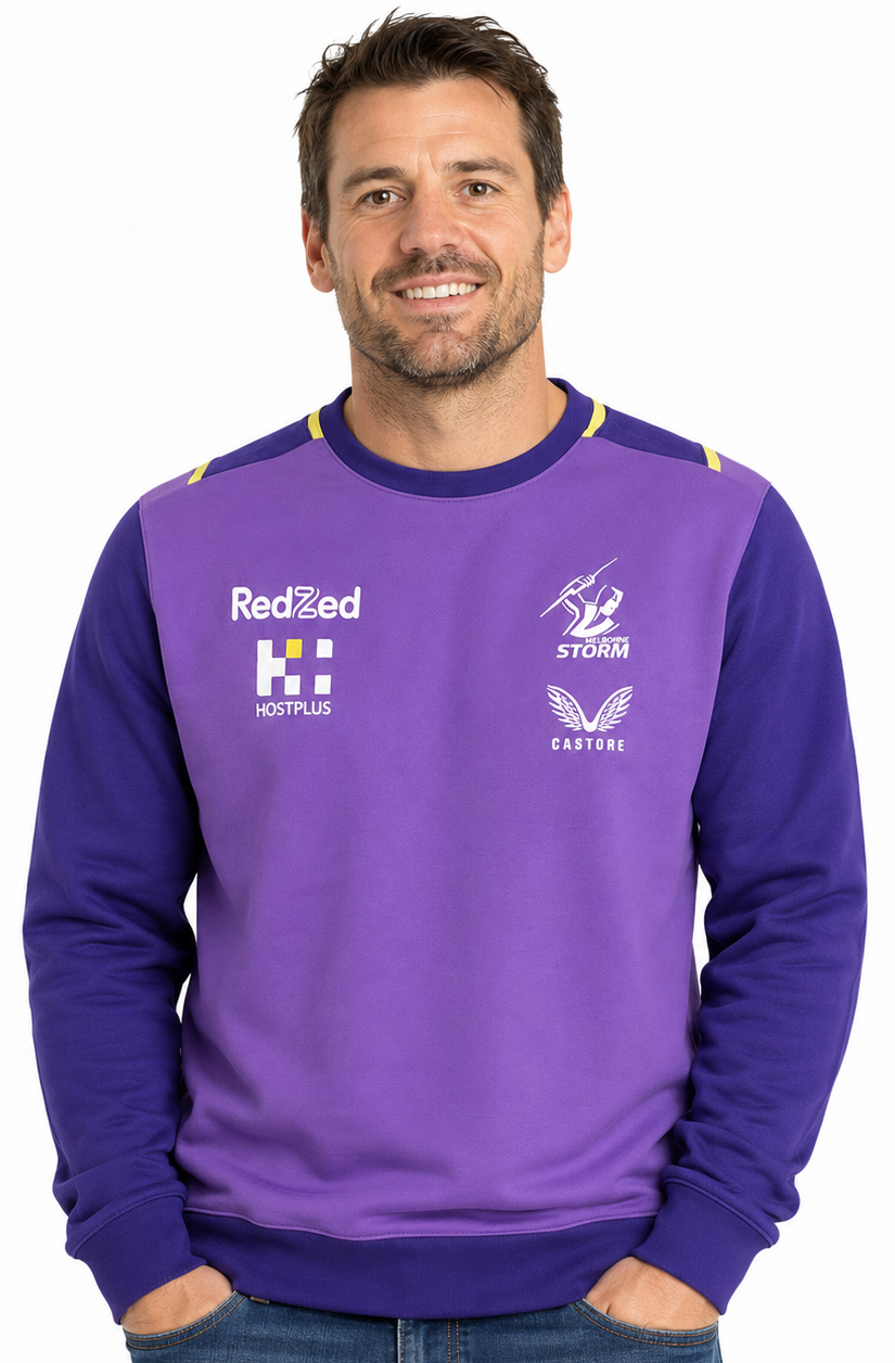 Melbourne Storm NRL Mens Crew Jumper