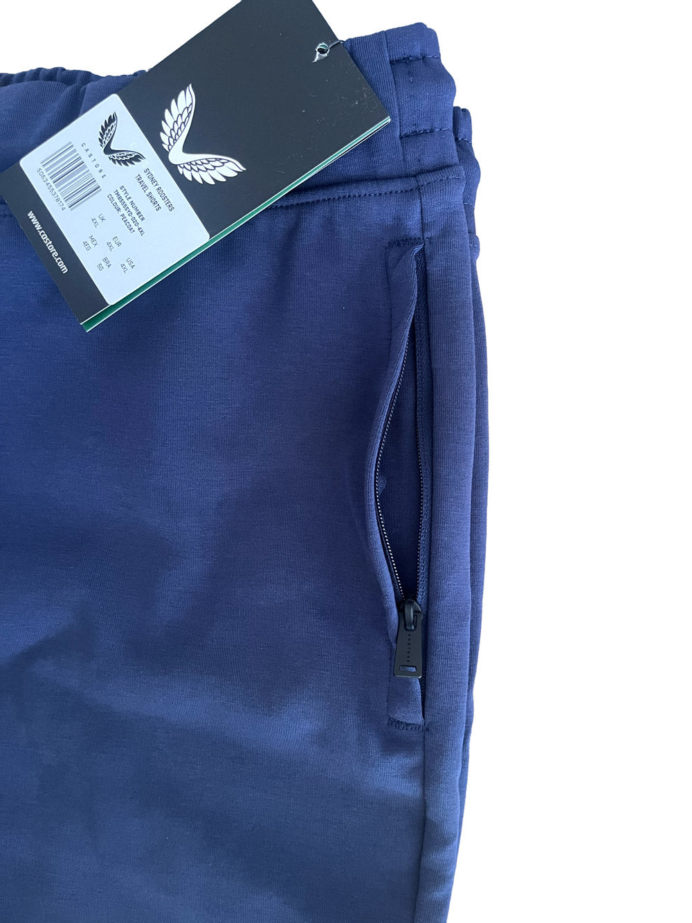 Sydney Roosters NRL Mens Travel Shorts with Zip Pockets
