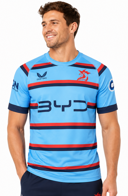 Sydney Roosters 2025 NRL Mens Sky Training Jersey
