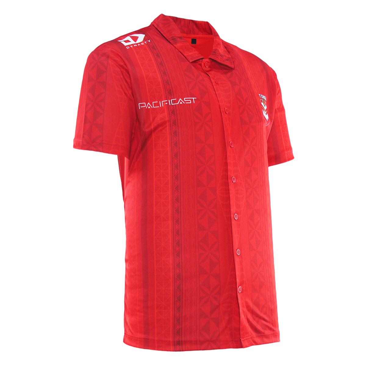 Tonga 2026 NRL Mens Button Up Polo Shirt  *PRESALE*