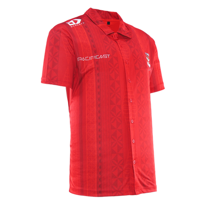 Tonga 2026 NRL Mens Button Up Polo Shirt  *PRESALE*