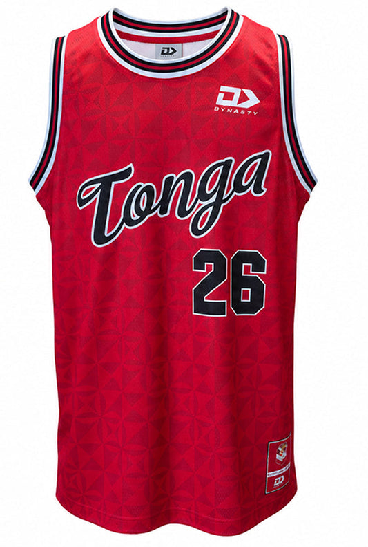 Tonga 2026 RLWC Mens Basketball Singlet *PRESALE*