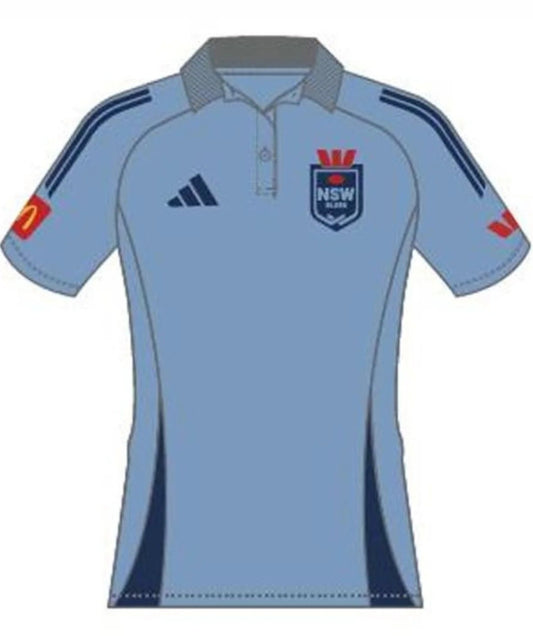 NSW Blues 2026 State of Origin Ladies Light Blue Polo Shirt