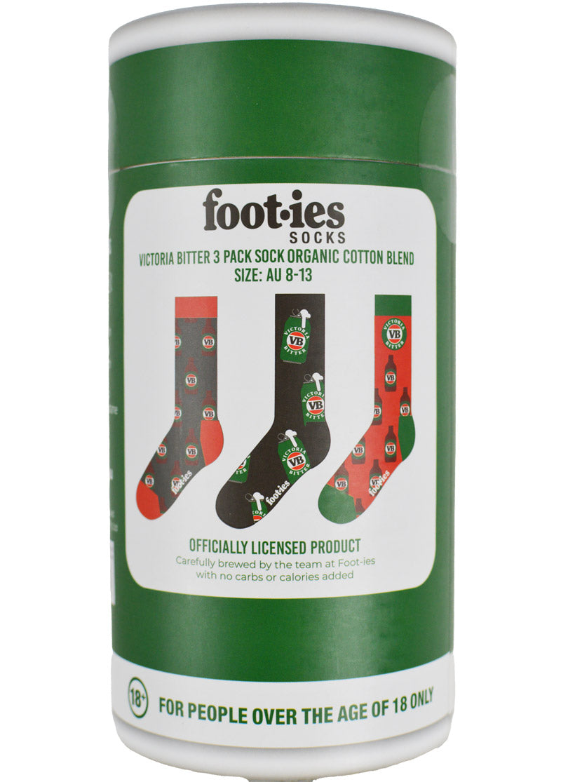 VB Organic Cotton Sock 3 Pack Gift Can