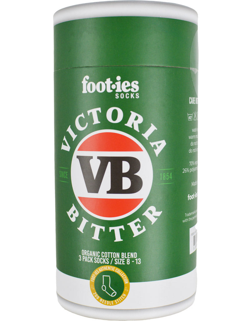 VB Organic Cotton Sock 3 Pack Gift Can