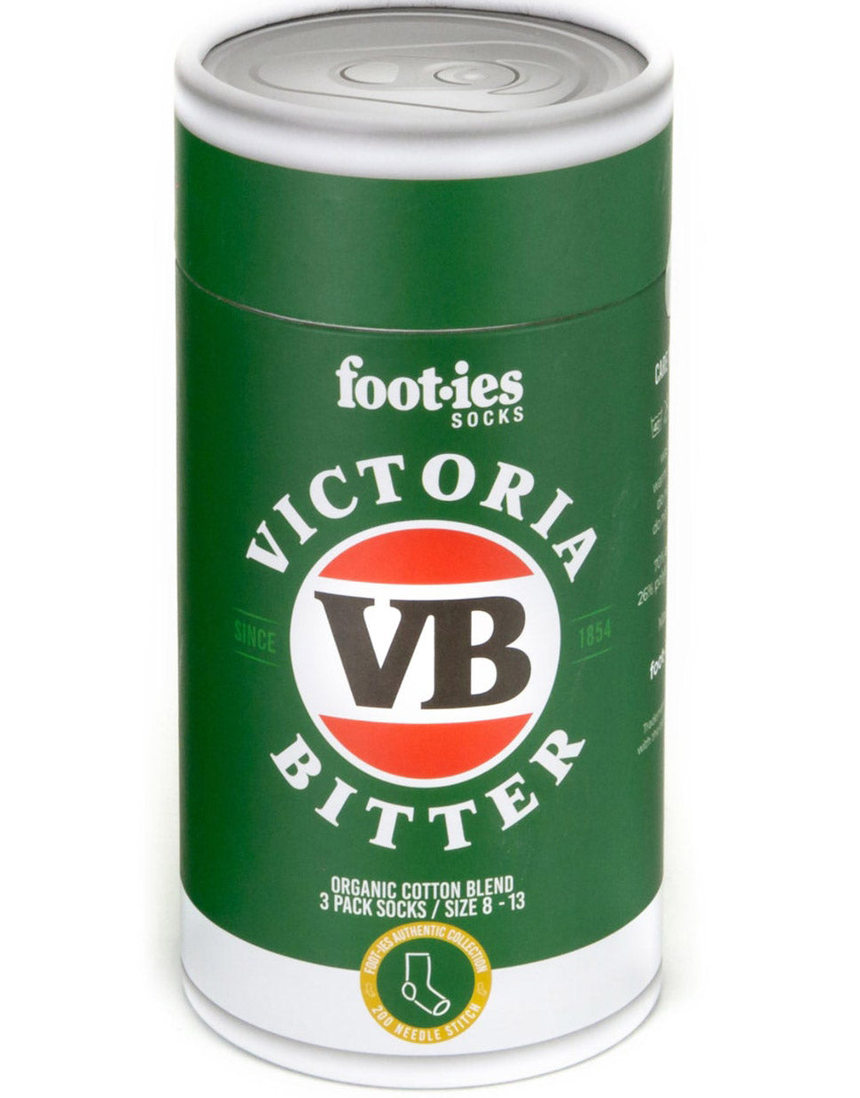 VB Organic Cotton Sock 3 Pack Gift Can