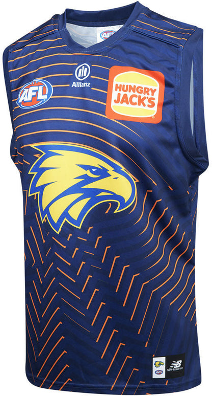 West Coast Eagles 2026 AFL Mens Navy Training Guernsey