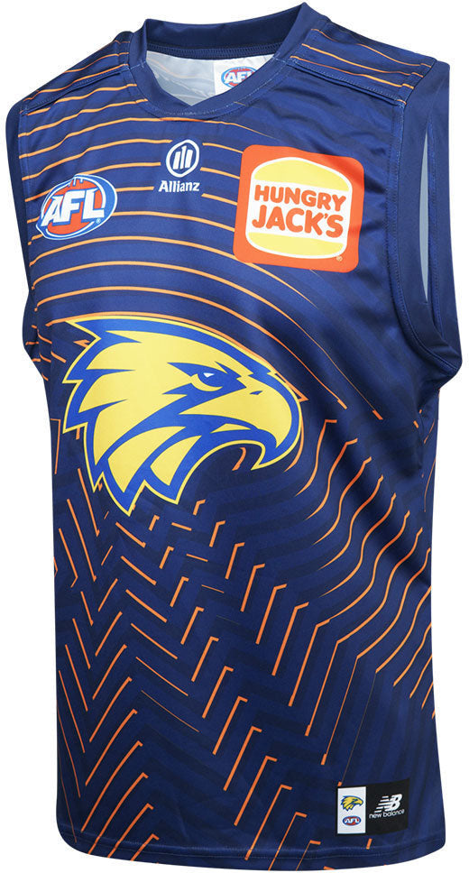 West Coast Eagles 2026 AFL Mens Navy Training Guernsey