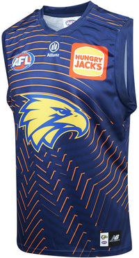 West Coast Eagles 2026 AFL Mens Navy Training Guernsey
