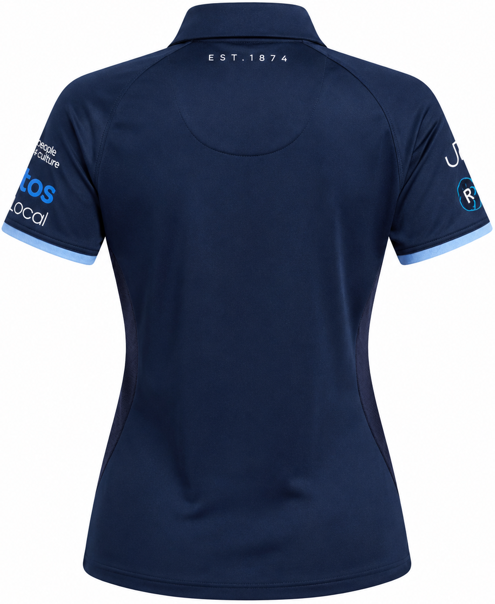 NSW Waratahs 2026 Rugby Union Ladies Media Polo Shirt
