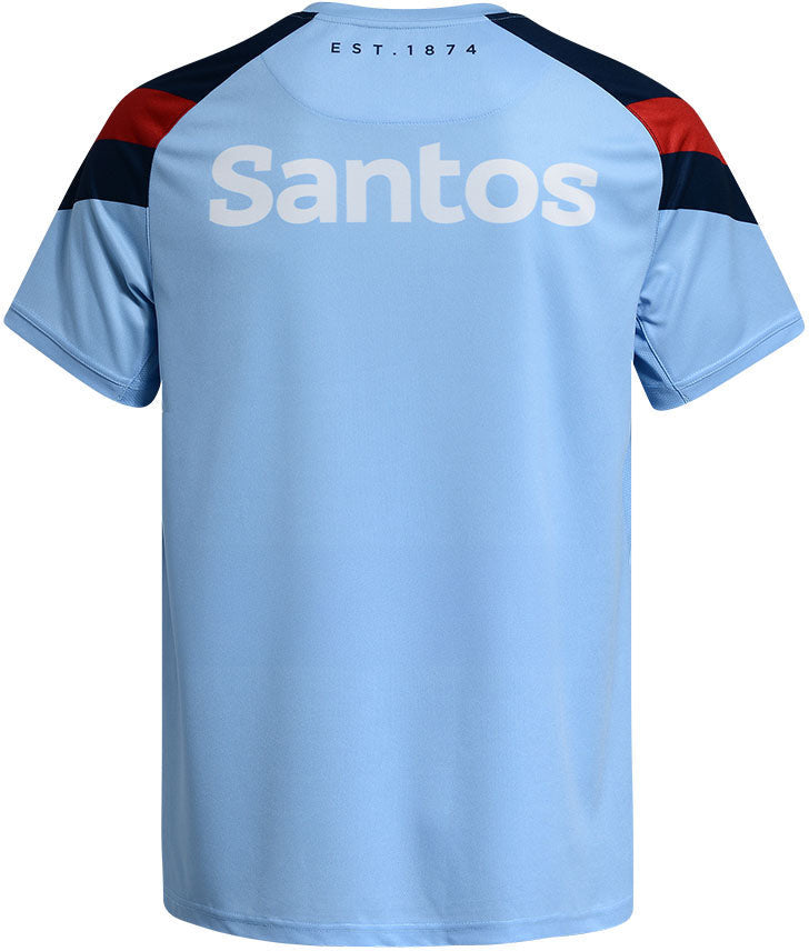 NSW Waratahs 2026 Rugby Union Mens Sky Blue Training Shirt