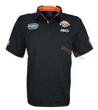 Wests Tigers Black Players Polo Shirt