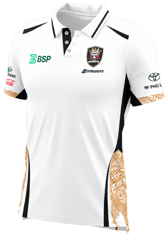 PNG Chiefs 2027 NRL Ladies Foundation Light Media Polo Shirt
