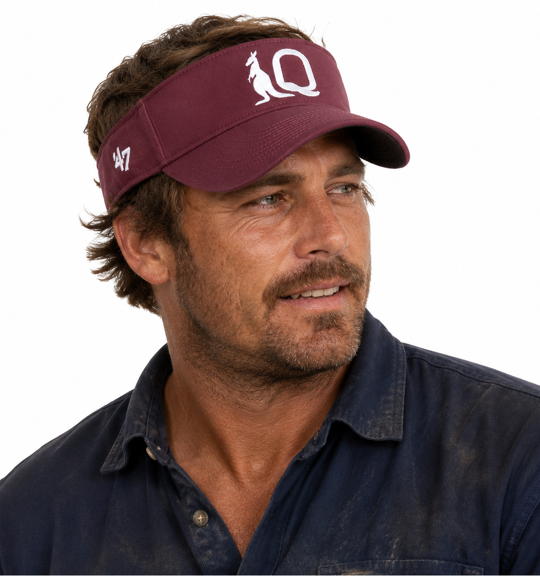 QLD Maroons State of Origin 47 Dark Maroon Elliot Visor