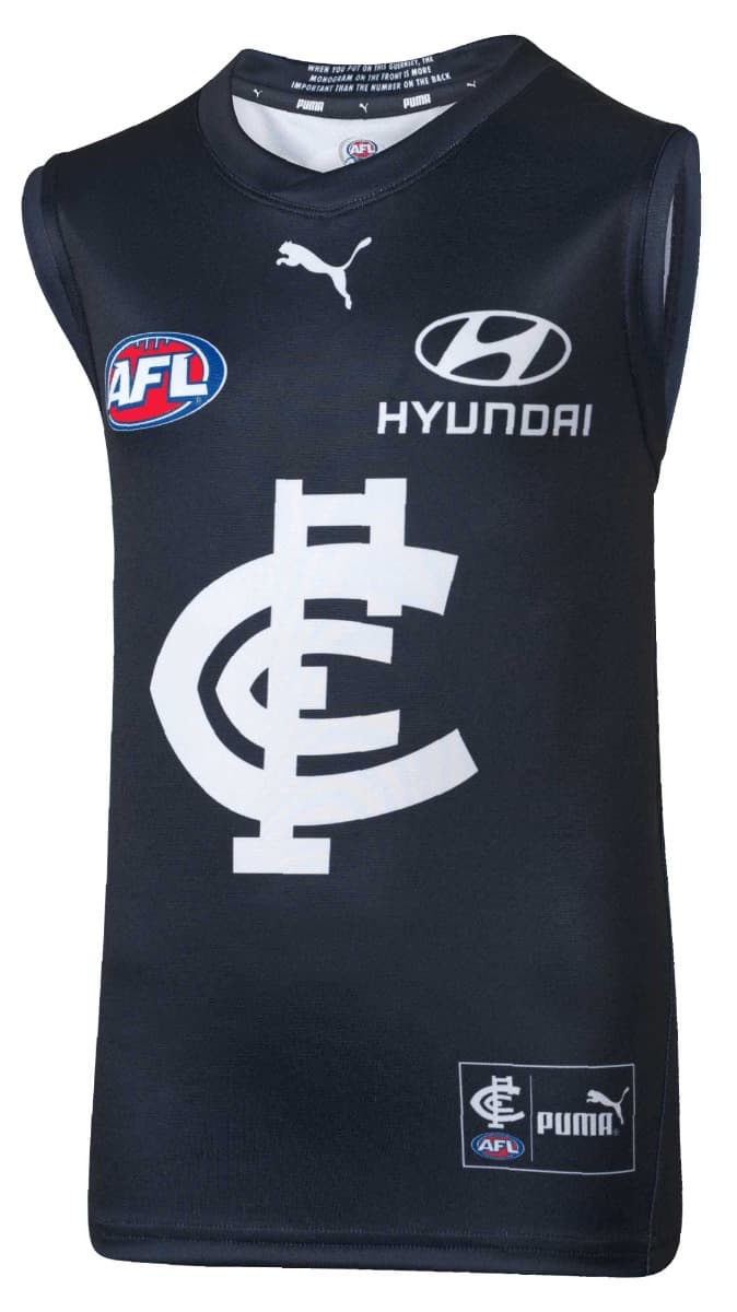 Carlton Blues 2023 AFL Kids Home Guernsey