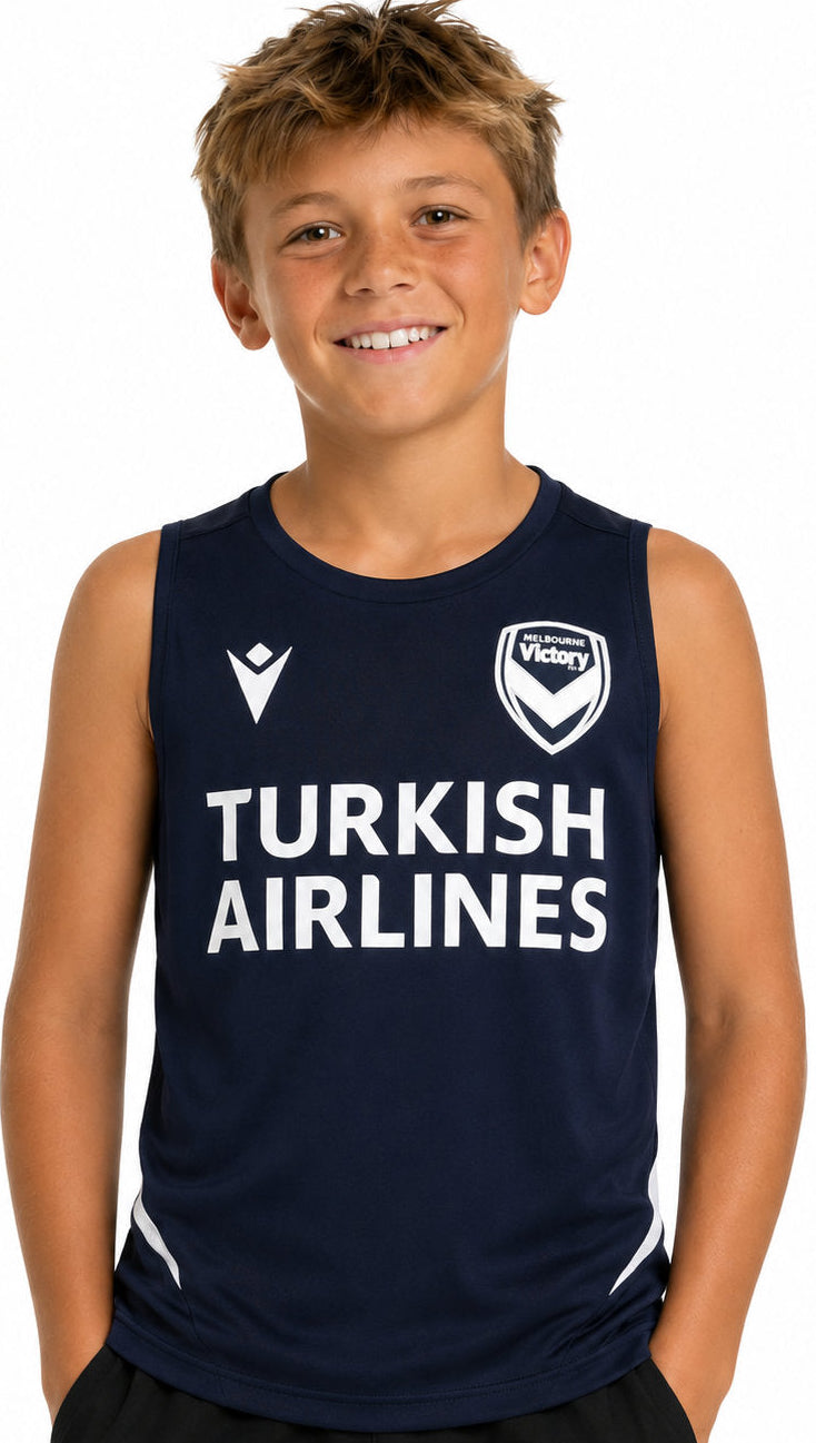 Melbourne Victory 2026 Football Kids Training Singlet