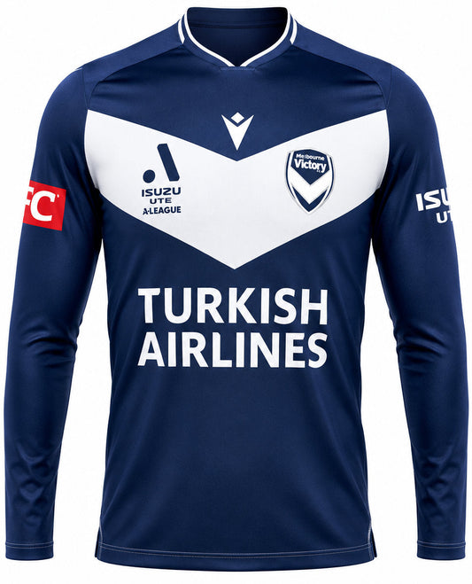 Melbourne Victory 2026 Football Mens Long Sleeve Home Jersey