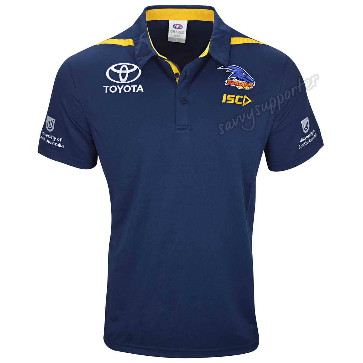 Adelaide Crows AFL Navy Media Polo Shirt