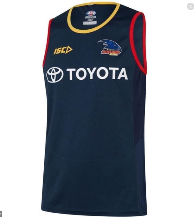 Adelaide Crows AFL Mens Midnight Marle Training Singlet
