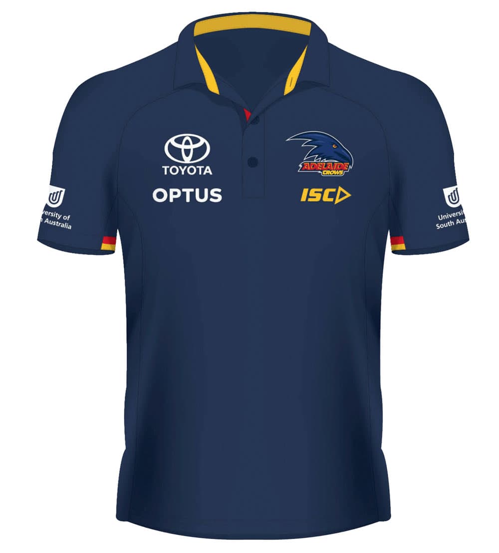 Adelaide Crows Mens AFL Media Polo Shirt
