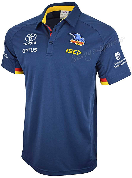 Adelaide Crows Mens AFL Media Polo Shirt