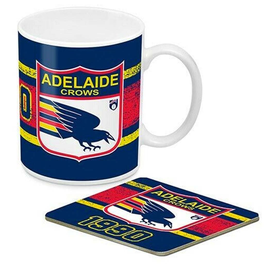Adelaide Crows AFL 1st 18 Heritage Mug and Coaster Gift Pack
