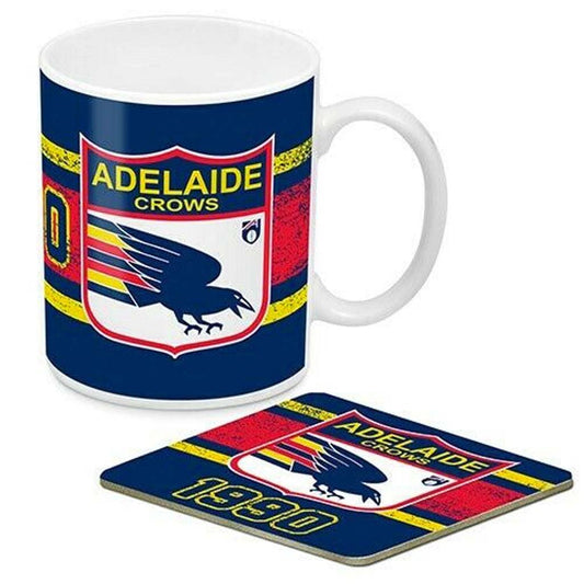 Adelaide Crows AFL 1st 18 Heritage Mug and Coaster Gift Pack