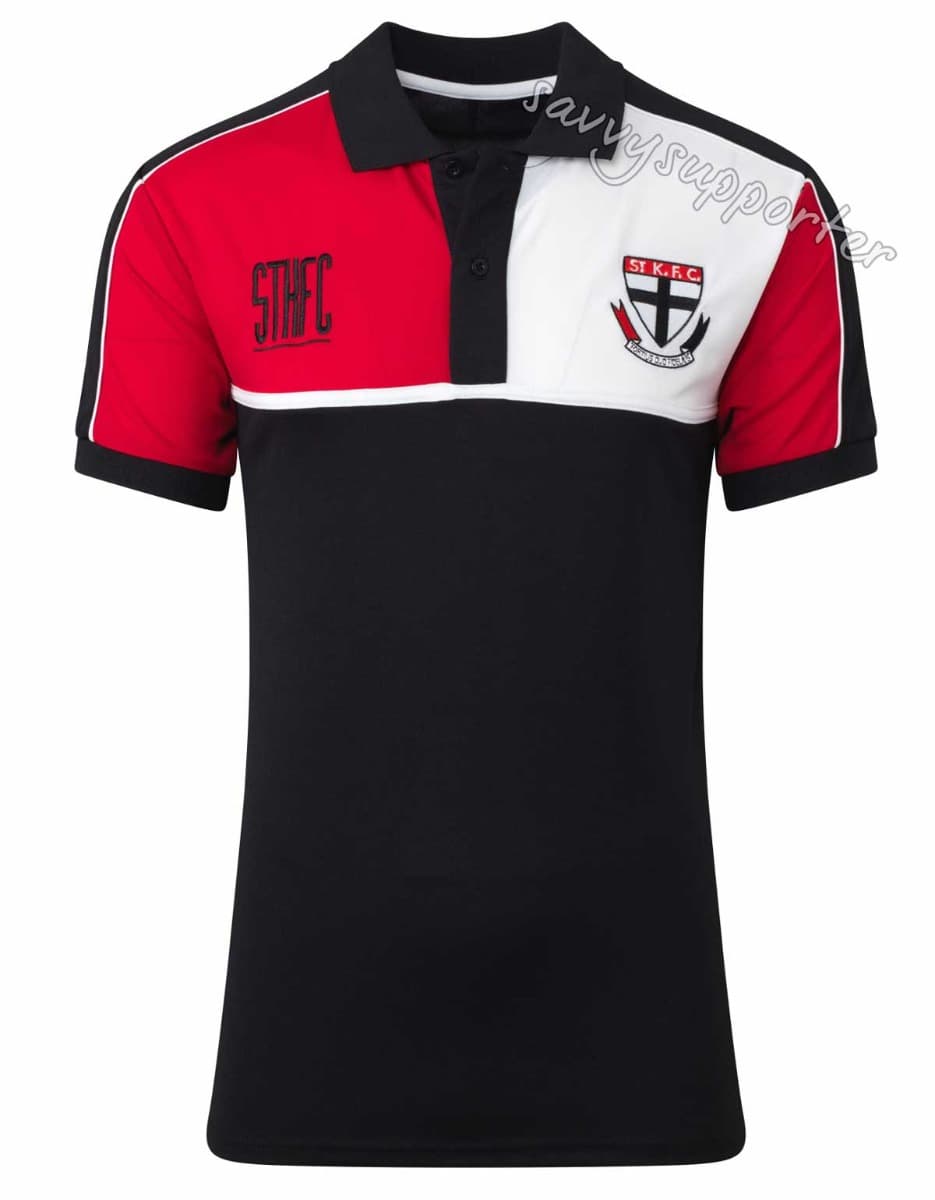 St Kilda Saints Mens AFL Premium Polo Shirt