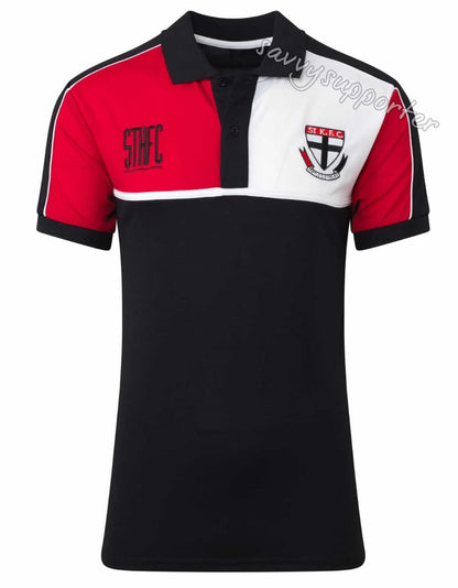St Kilda Saints Mens AFL Premium Polo Shirt