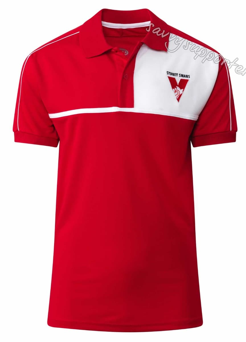 Sydney Swans Mens AFL Premium Polo Shirt