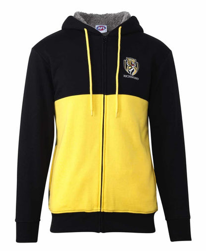 Richmond Tigers AFL Mens Fur Zip Hood