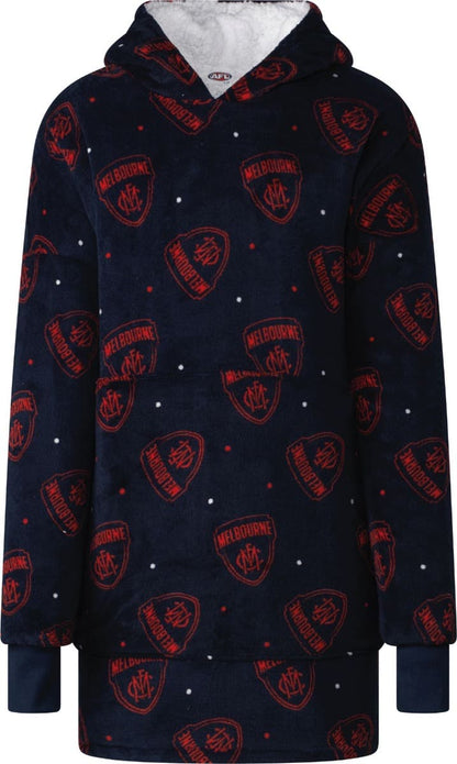 Melbourne Demons AFL Adults Oversized Flanket Hoody