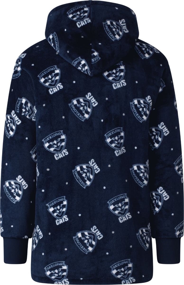 Geelong Cats AFL Adults Oversized Flanket, Snugget, Onesie Hoody