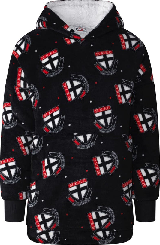 St Kilda Saints AFL Adults Oversized Flanket, Snugget, Onesie Hoody