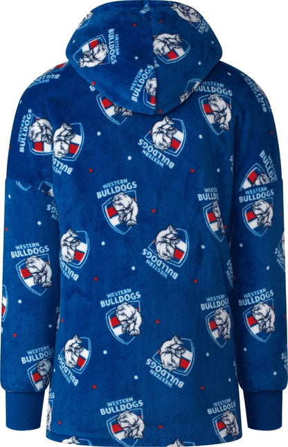 Western Bulldogs AFL Adults Oversize Flanket Hoody
